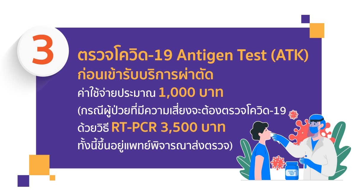 การตรวจโควิด-19 ก่อนผ่าตัด